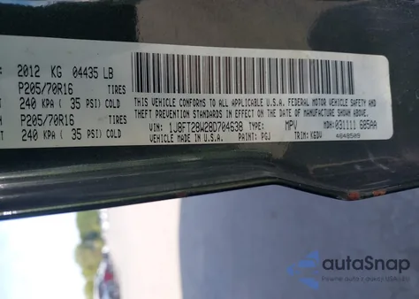 2008 Jeep Patriot Sport из США, поврежденный, VIN 1J8FT28W28D704638